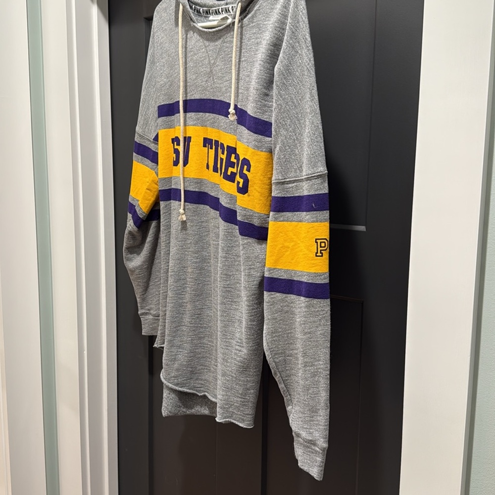 LSU long sleeve hoodie from Pink. Size XS, never worn - Picture 2 of 2